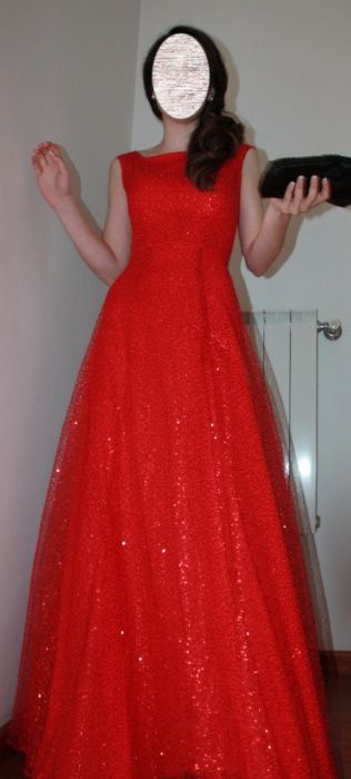 vestido vermelho lantejoulas